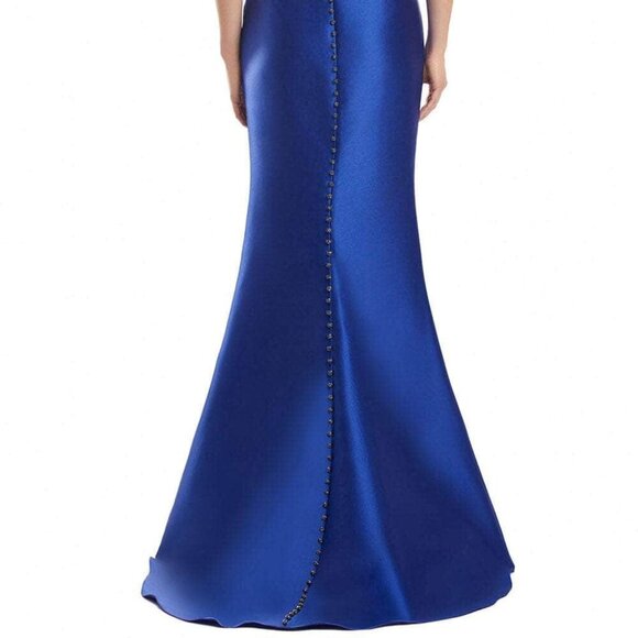 NWT Alexander by Daymor 1967S24 Ruched Mother of the Bride Dress Fuchsia Size 18 - Picture 4 of 6